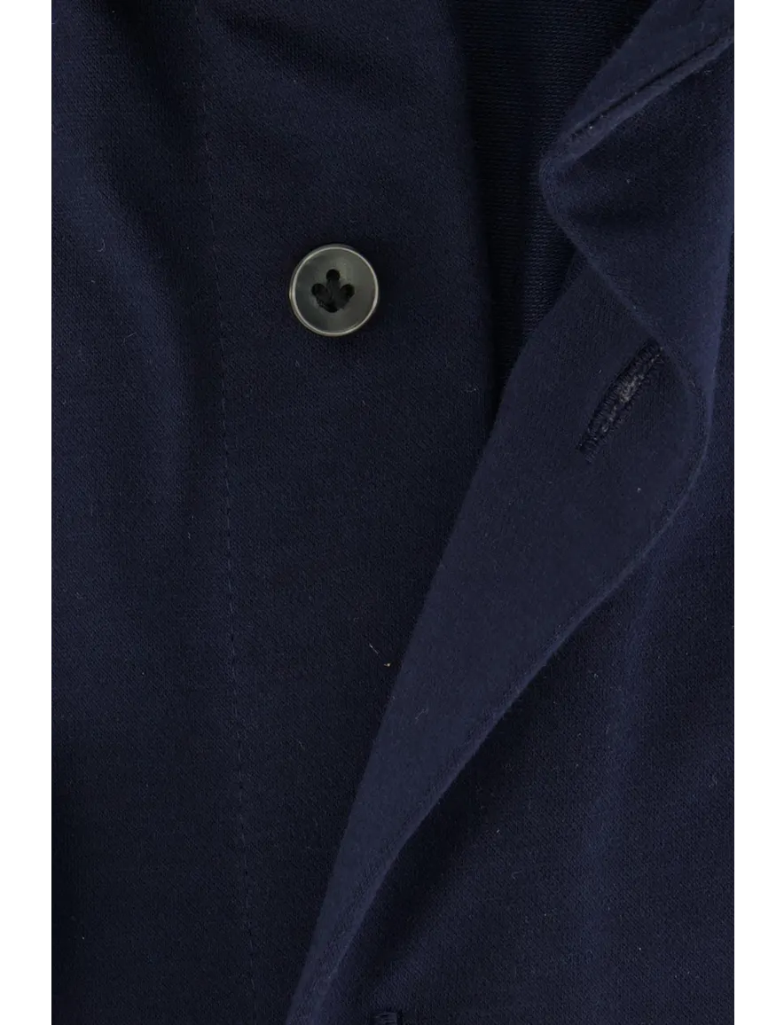 business overhemd Profuomo donkerblauw effen katoen slim fit