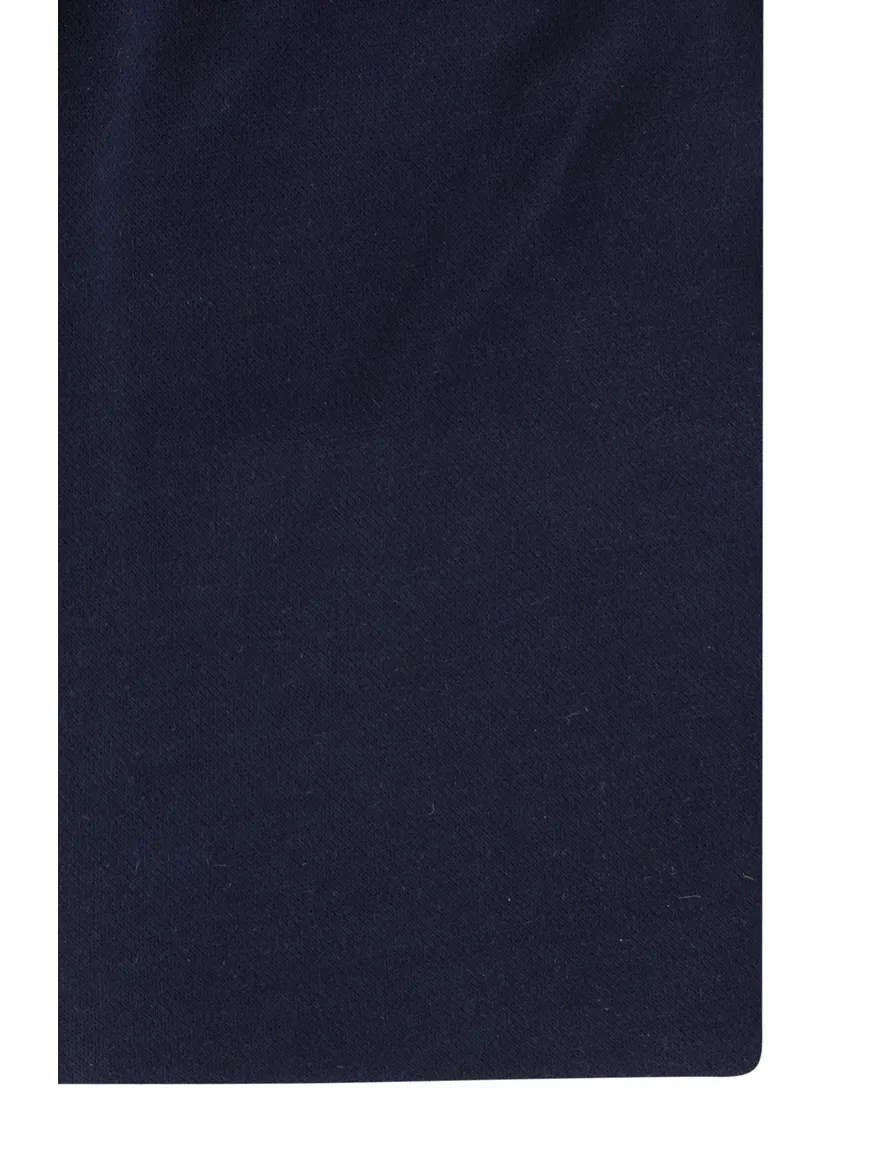 business overhemd Profuomo donkerblauw effen katoen slim fit