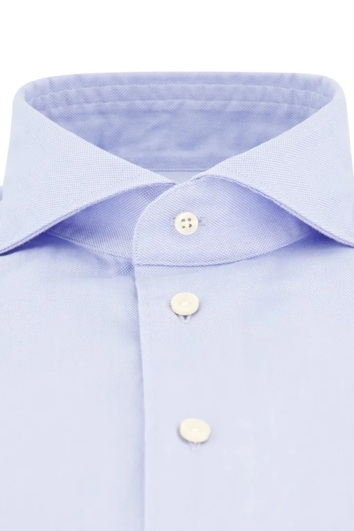 Profuomo overhemd lichtblauw effen katoen slim fit