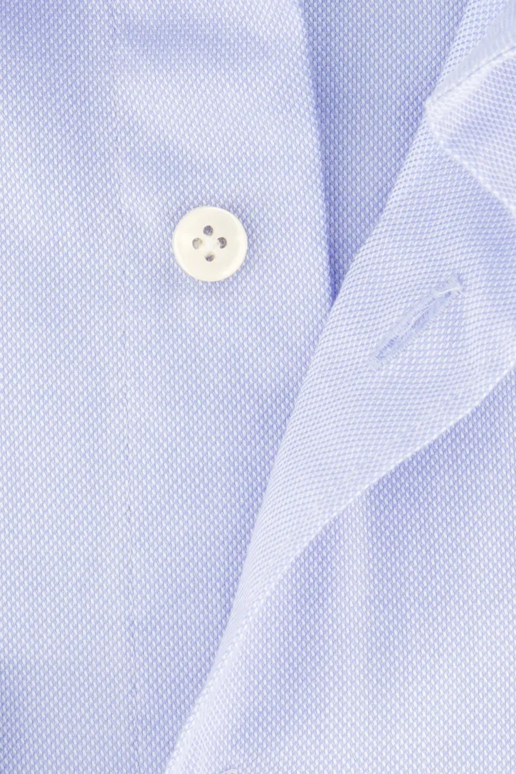 Profuomo overhemd lichtblauw effen katoen slim fit