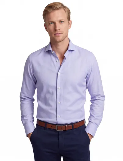 Profuomo Profuomo business overhemd slim fit lichtblauw