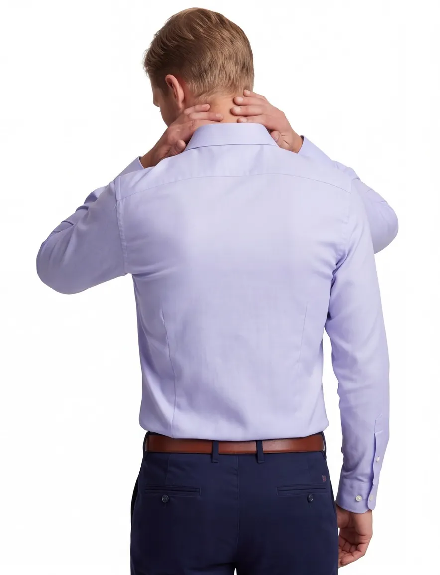 Profuomo business overhemd slim fit lichtblauw