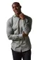 Profuomo overhemd groen effen knitted