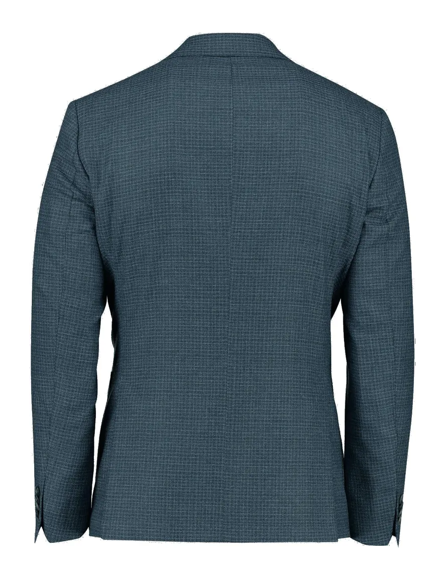 Dressler colbert blauw geruit normale fit