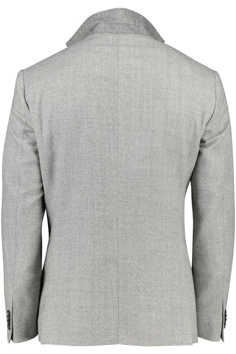 Eduard Dressler colbert Sendrik lichtgrijs Slim Fit