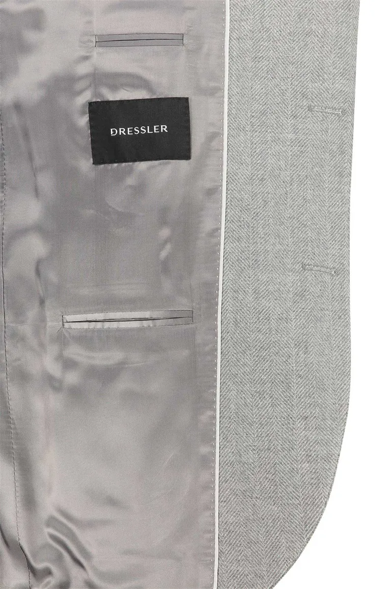 Eduard Dressler colbert Sendrik lichtgrijs Slim Fit