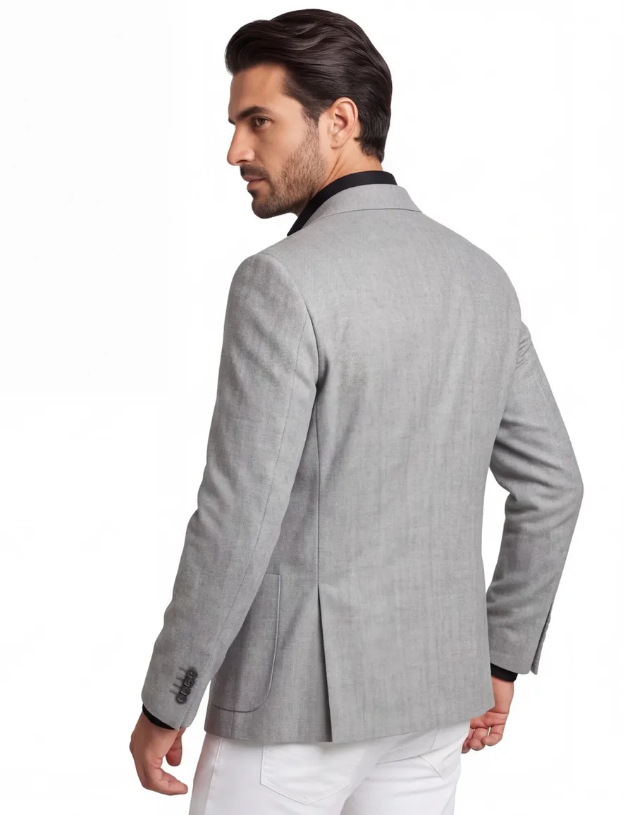 Eduard Dressler colbert Sendrik lichtgrijs Slim Fit