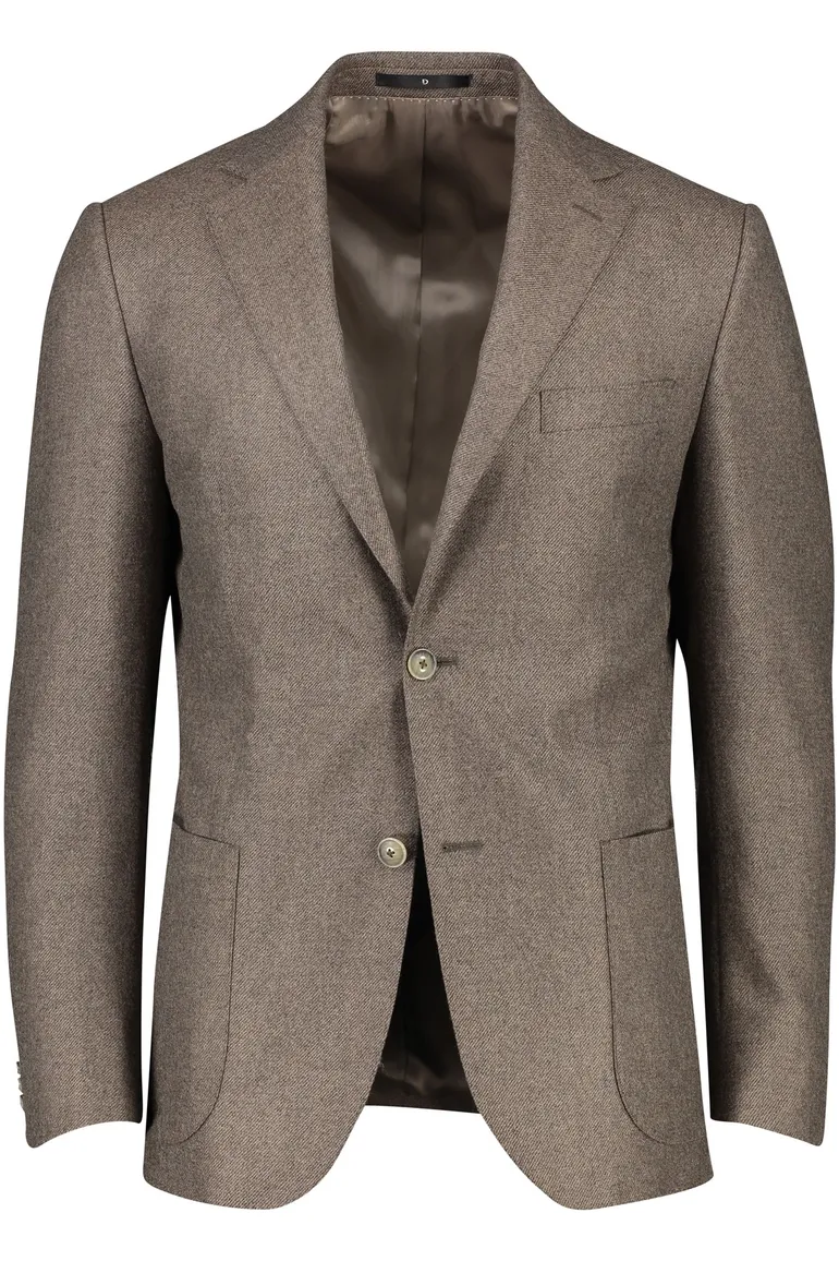 Eduard Dressler colbert bruin Shaped Fit gemêleerd