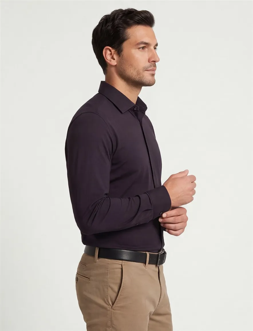 Olymp overhemd zwart Modern Fit