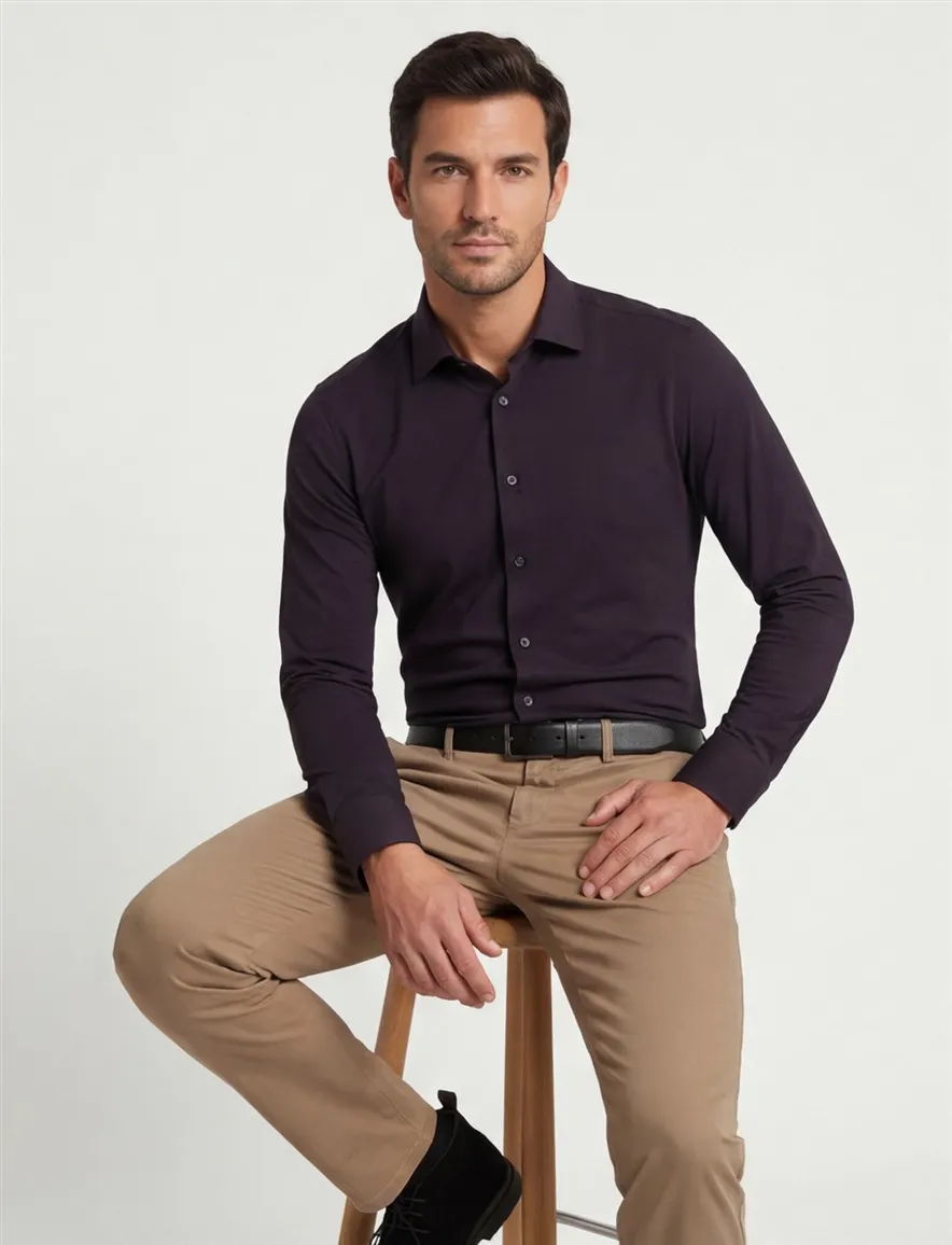 Olymp overhemd zwart Modern Fit