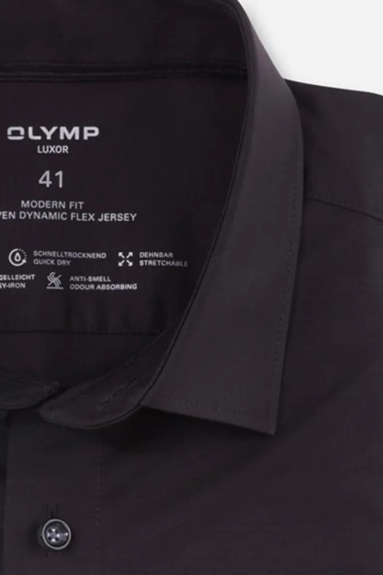 Olymp overhemd zwart Modern Fit