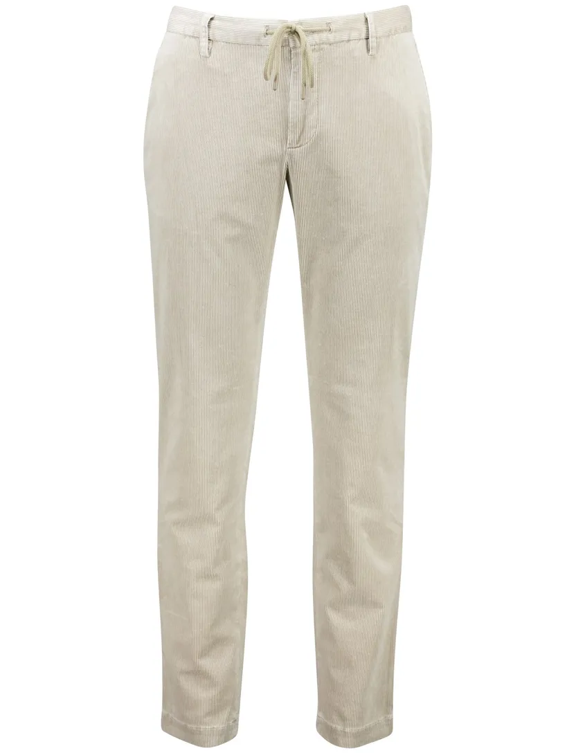 Alberto broek beige ribstof