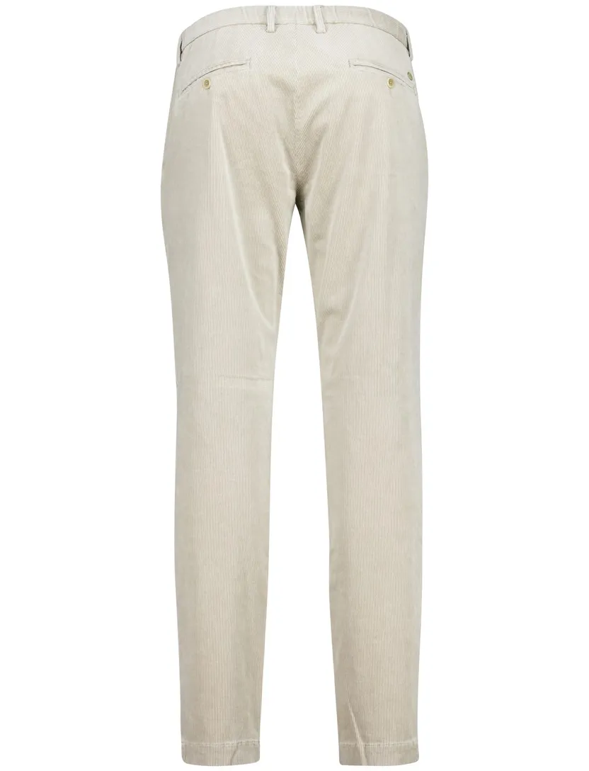 Alberto broek beige ribstof