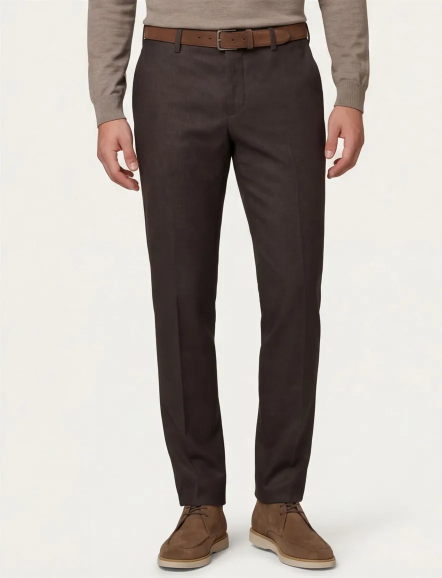 Alberto chino slim fit bruin