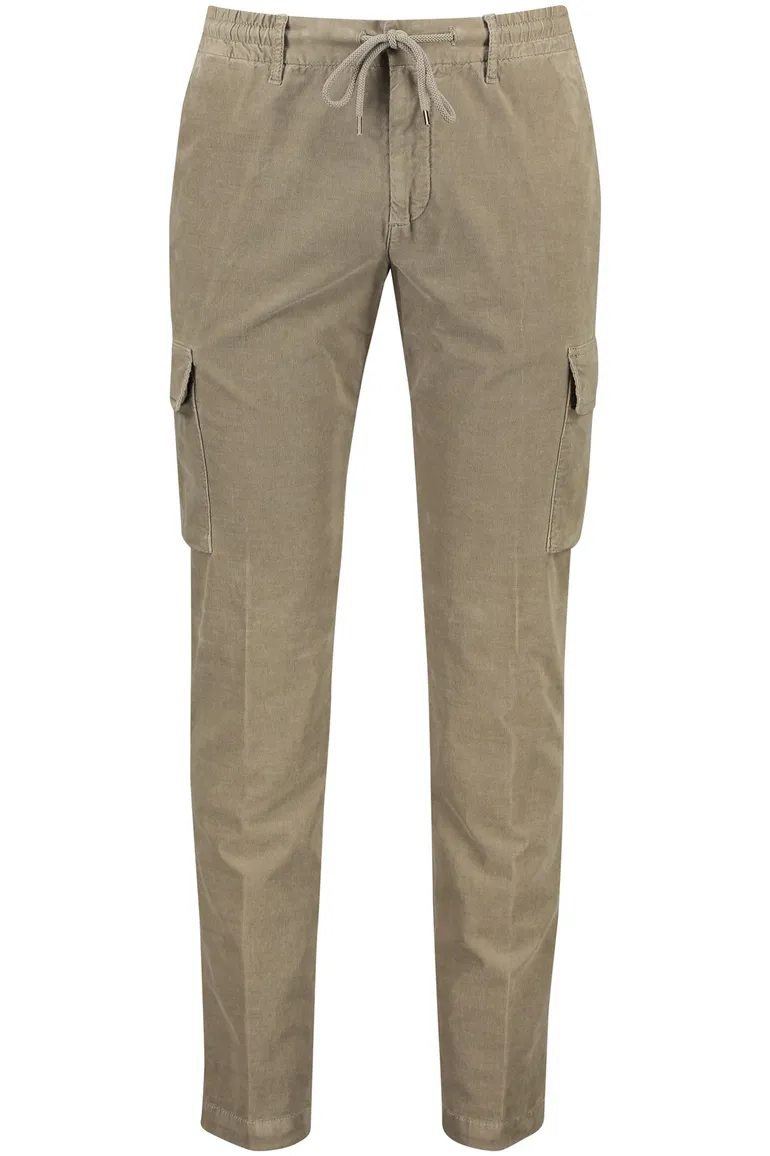 Alberto Pantalon cargo bruin John katoen slim fit