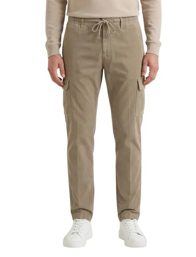 Alberto Alberto Pantalon cargo bruin John katoen slim fit