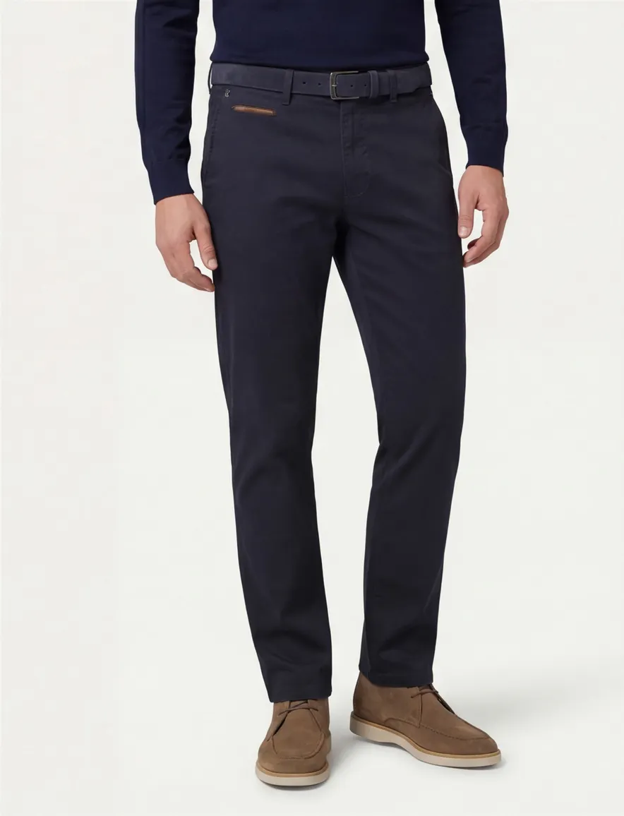 Gardeur Benny broek flatfront donkerblauw