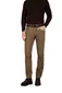 Katoenen Gardeur pantalon effen bruin normale fit