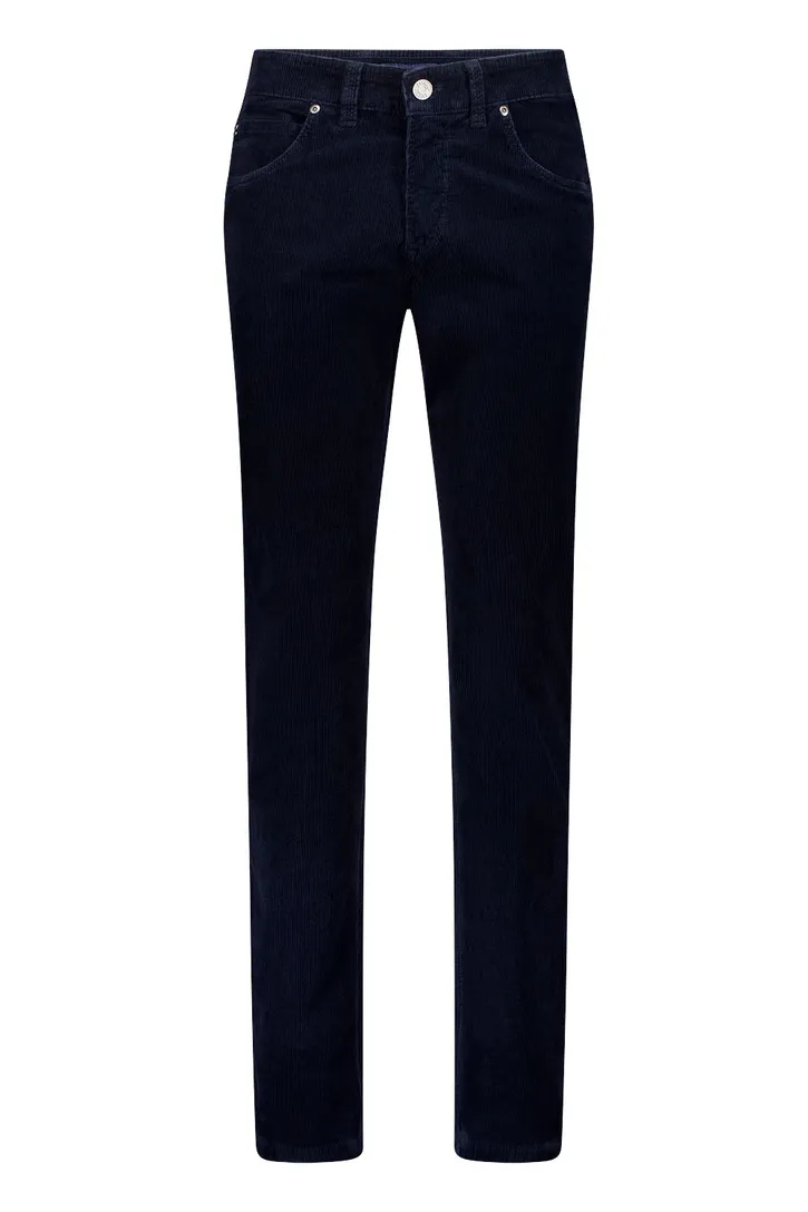 broek Gardeur Bill donkerblauw corduroy