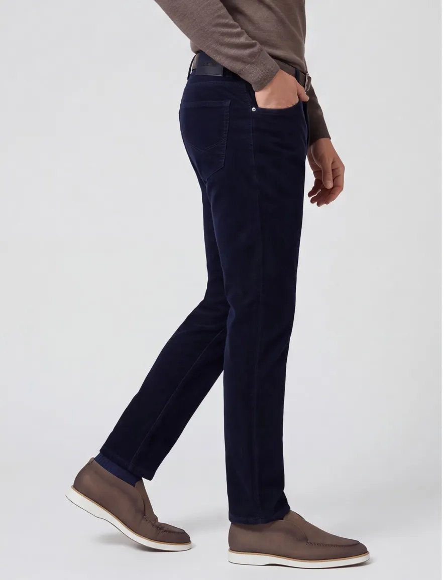 broek donkerblauw Gardeur Bill corduroy