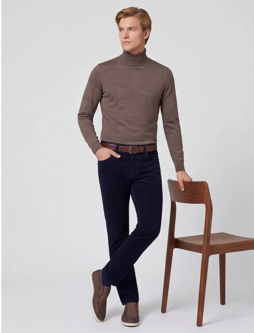 broek donkerblauw Gardeur Bill corduroy