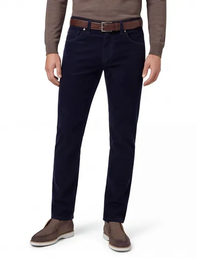 Gardeur Gardeur Bill broek donkerblauw corduroy