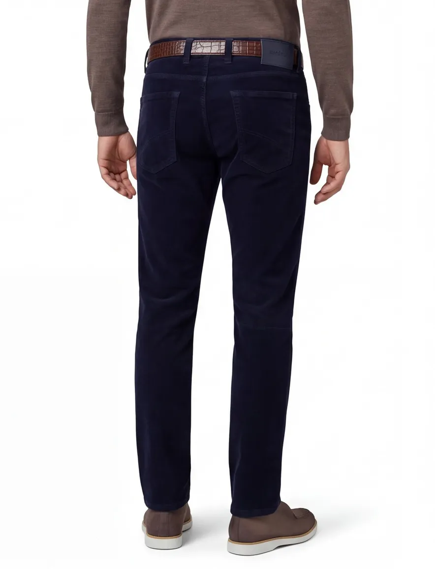 broek donkerblauw Gardeur Bill corduroy