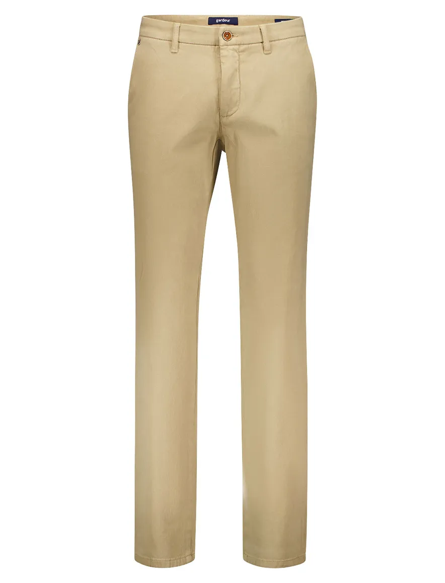 Gardeur Pantalon katoen beige Modern Fit