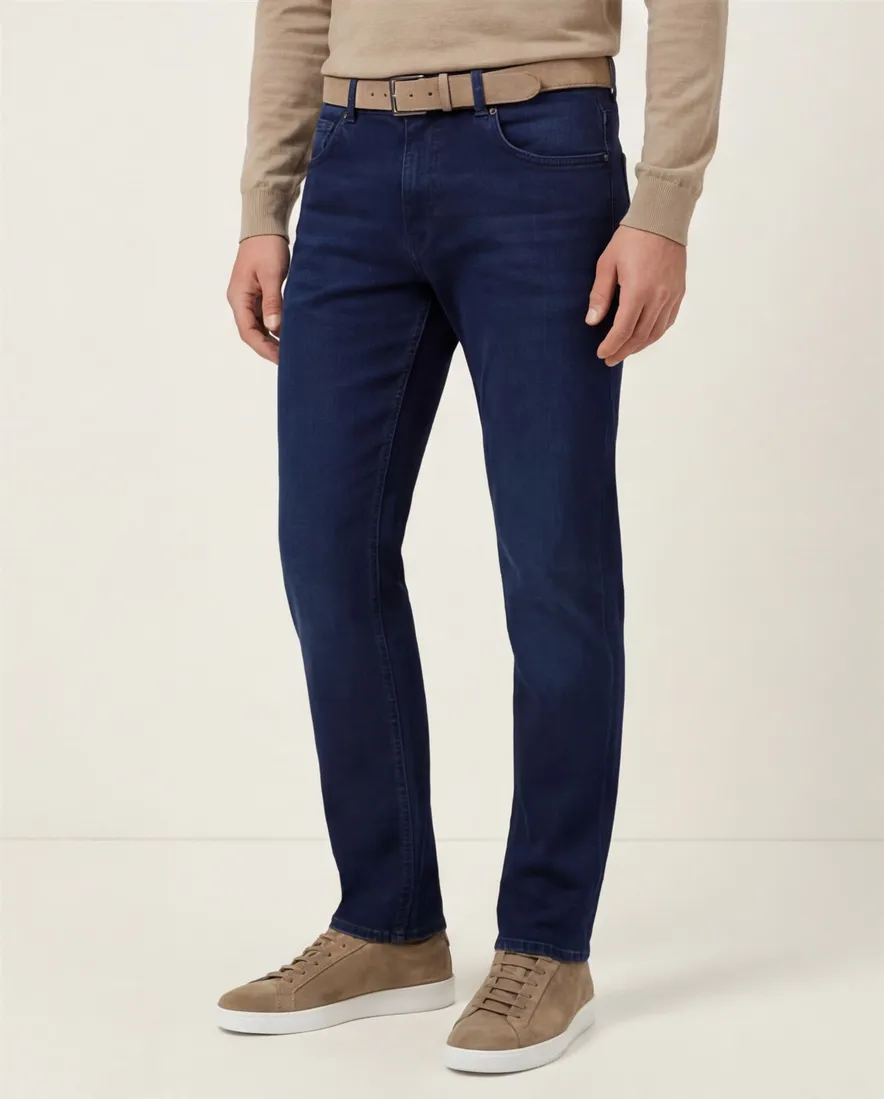 Gardeur jeans donkerblauw Tapered Fit