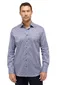 Eterna overhemd blauw met print modern fit