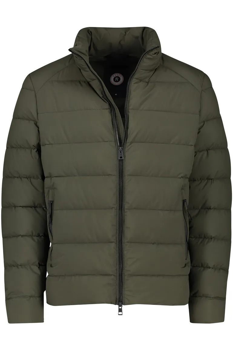 Reset winterjas effen groen hampstead normale fit