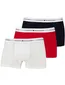 Tommy Hilfiger boxershorts zwart rood wit 3 pack katoen