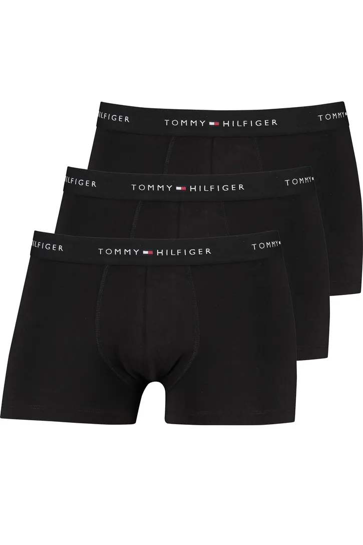 Tommy Hilfiger boxershort effen katoen zwart normale fit