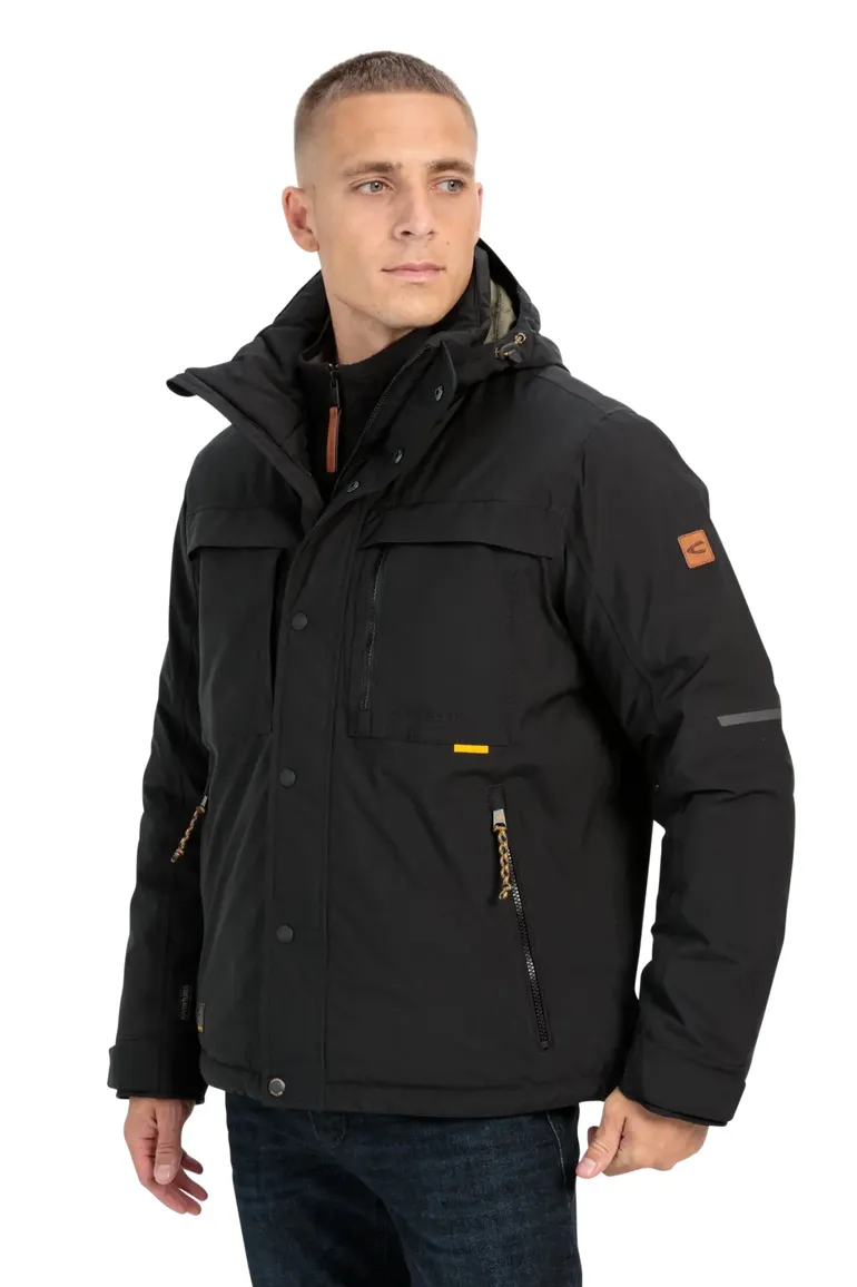 Camel Active functionele jas met afneembare capuchon