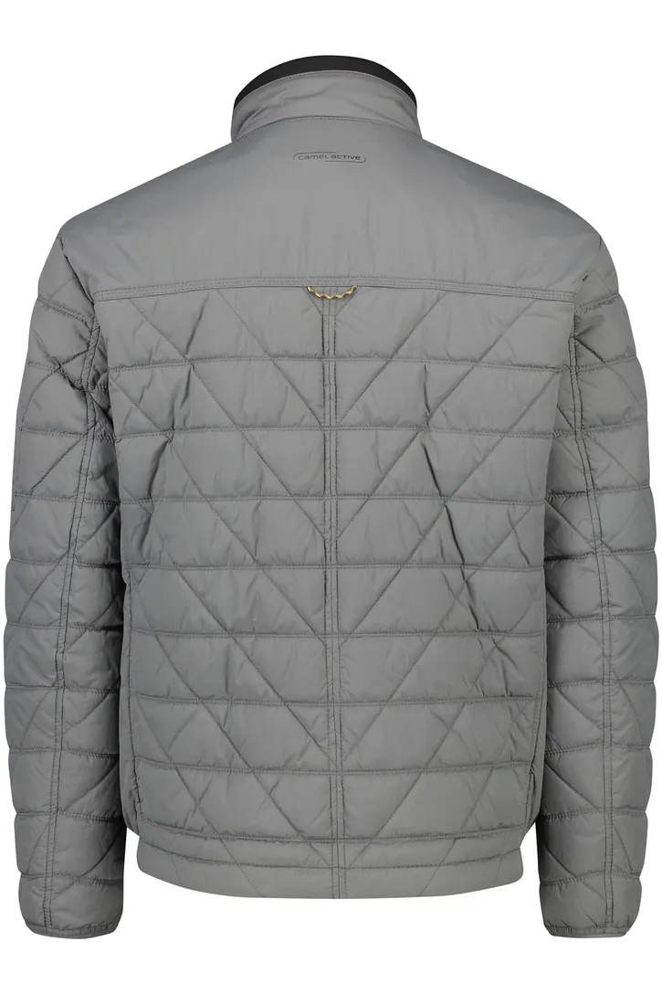 Camel Active winterjas grijs wijde fit effen rits