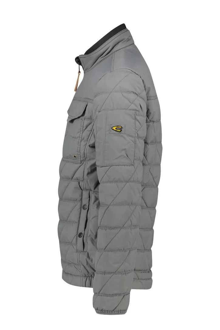 Camel Active winterjas grijs wijde fit effen rits