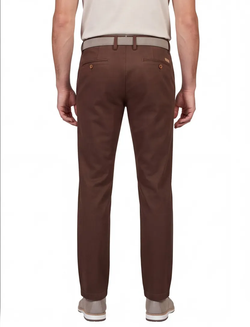 Gardeur broek bruin Savage 3 flatfront model