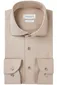 Profuomo Slim Fit overhemd beige knitted
