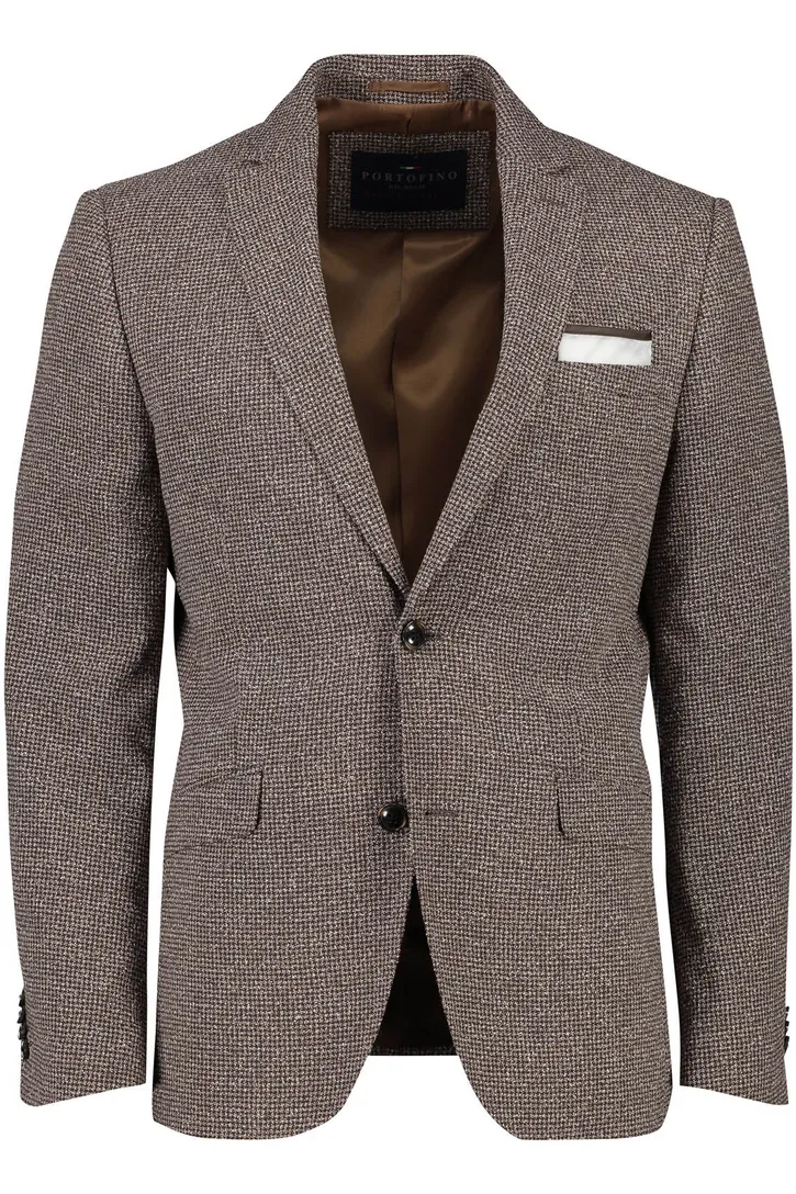 Colbert Portofino bruin Grou Jacket Drop geruit