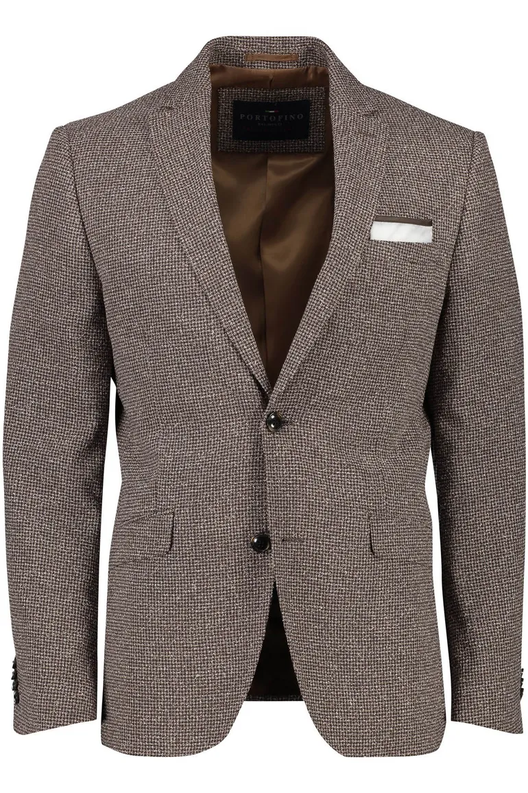 Colbert Portofino Grou Jacket Drop bruin geruit