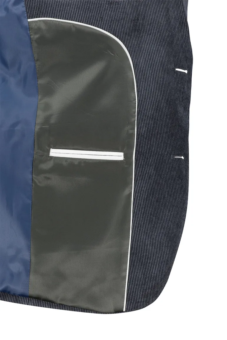 Colbert Portofino donkerblauw corduroy
