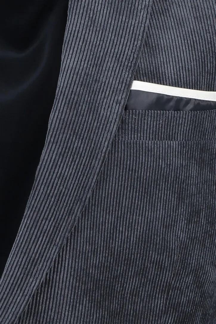 Portofino colberts normale fit donkerblauw