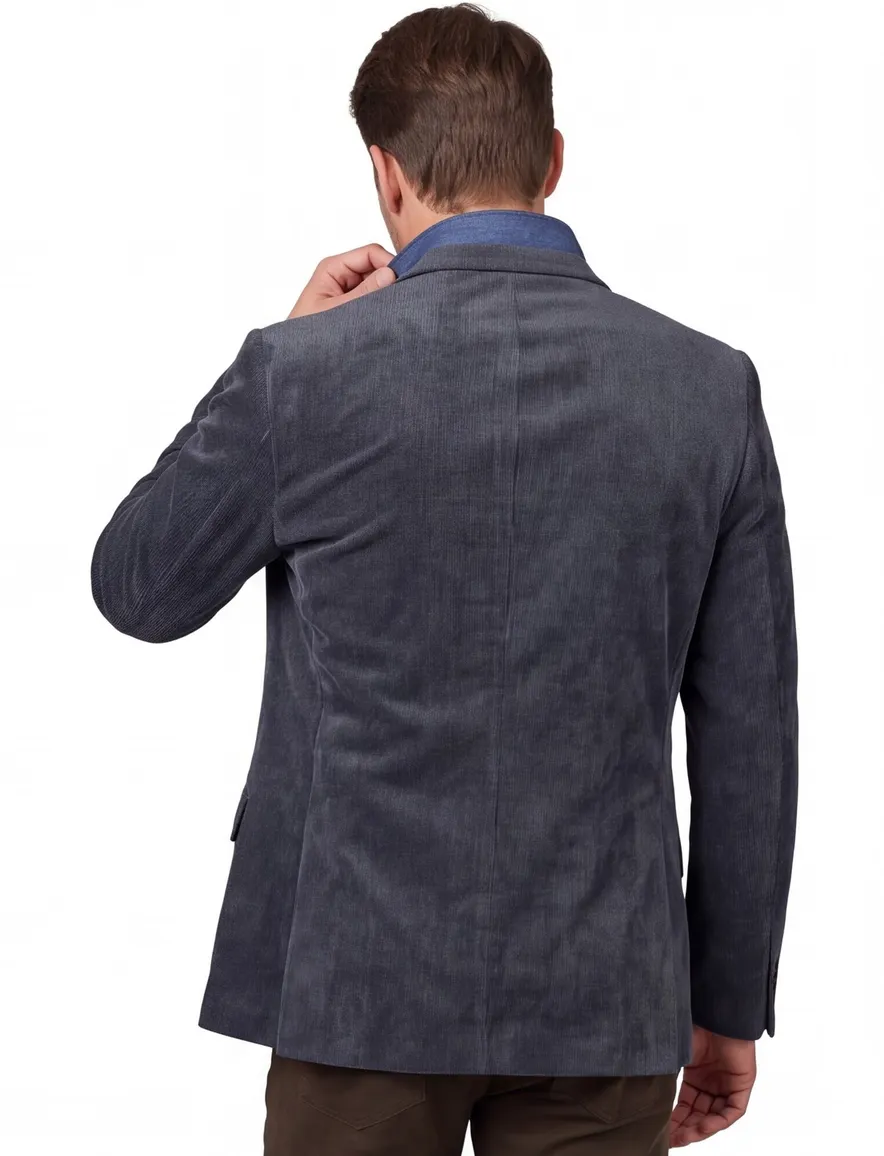 Colbert Portofino donkerblauw corduroy