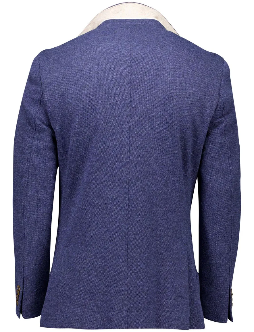 Portofino colbert blauw fabric mainlining