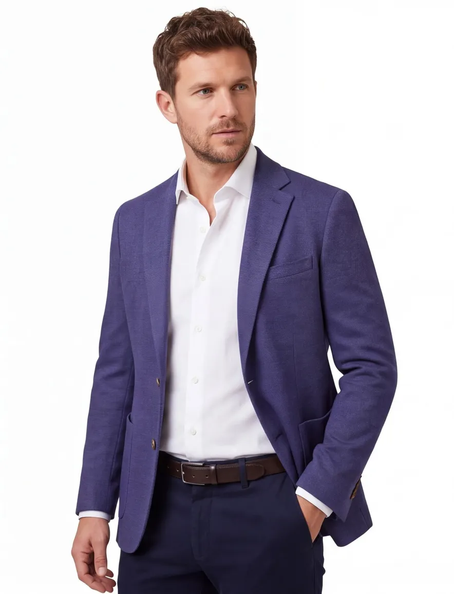 Portofino colbert donkerblauw fabric mainlining