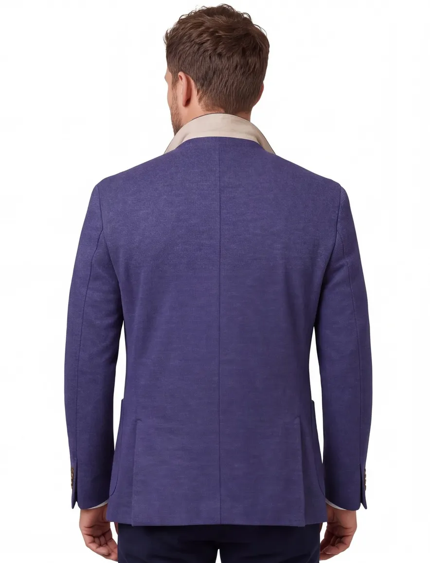 Portofino colbert donkerblauw fabric mainlining