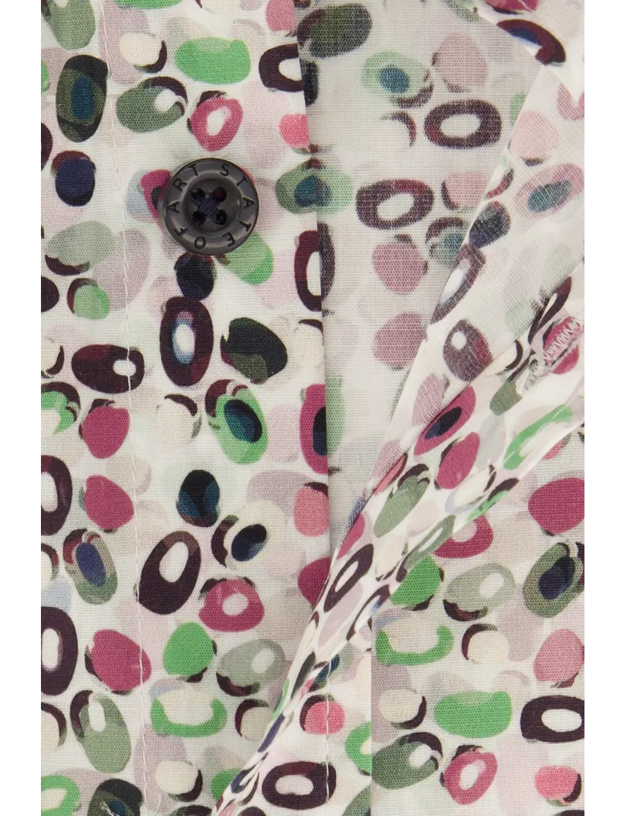 State of Art overhemd wijde fit roze geprint