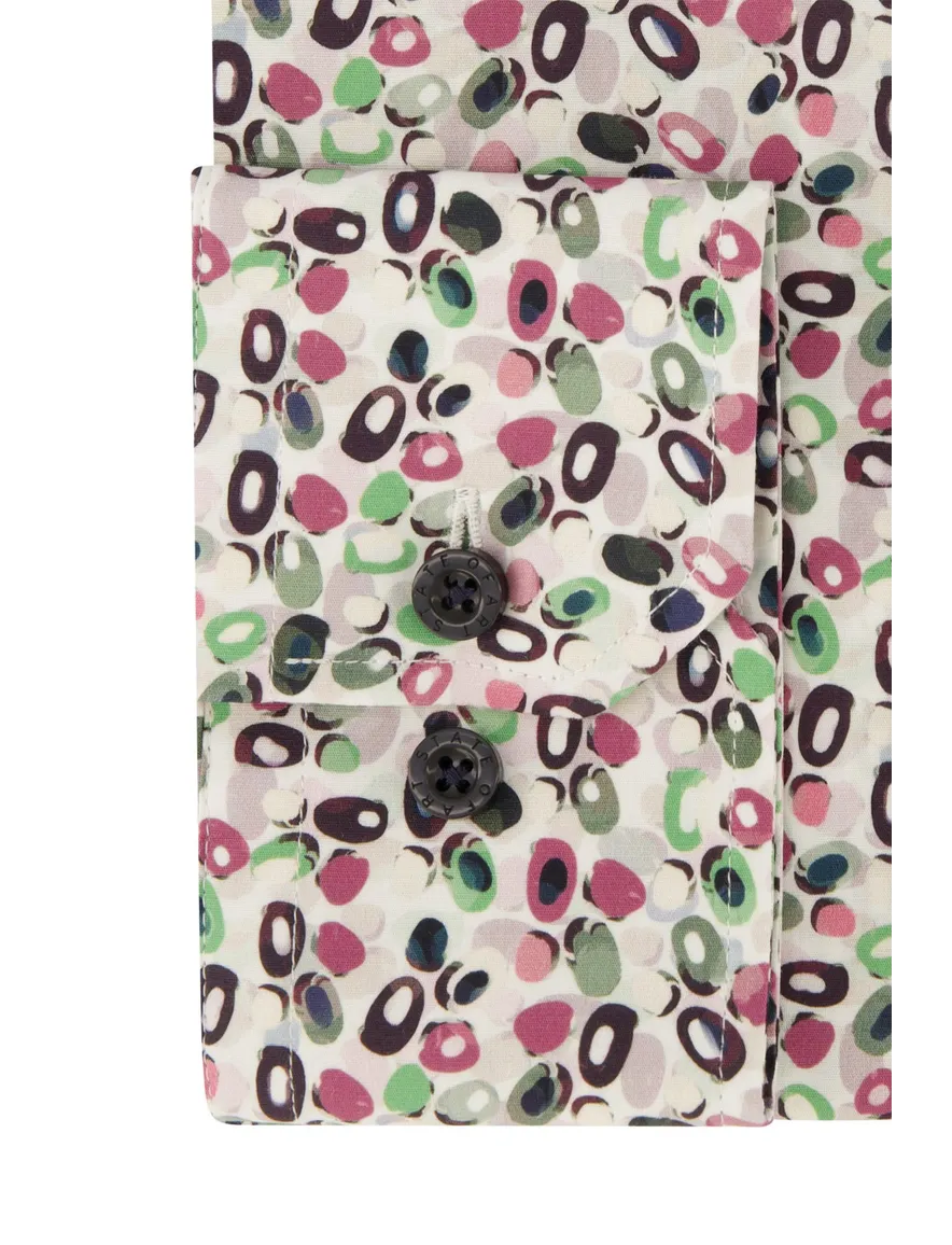 State of Art overhemd wijde fit roze geprint