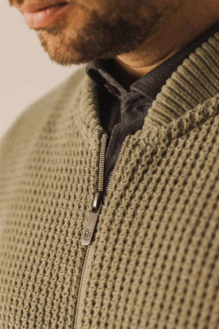 State of Art Vest gebreid beige wijde fit
