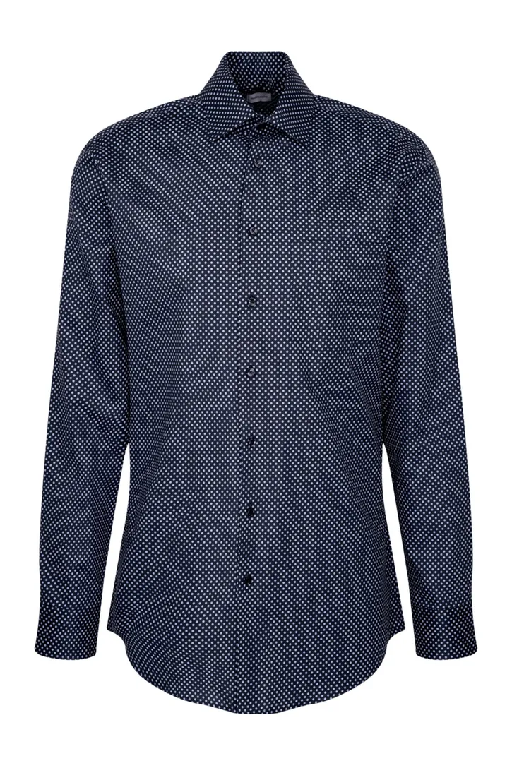 Overhemd Seidensticker Regular blauw print